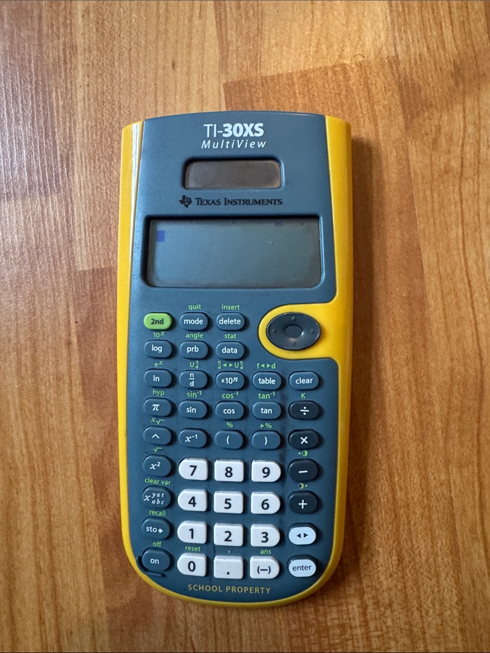 Texas‎ Instruments TI-30XS MultiView Scientific Calculator - Yellow - Tested